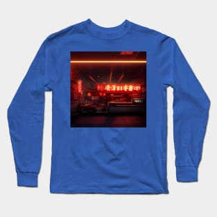 Cyberpunk Tokyo Ramen Shop Long Sleeve T-Shirt